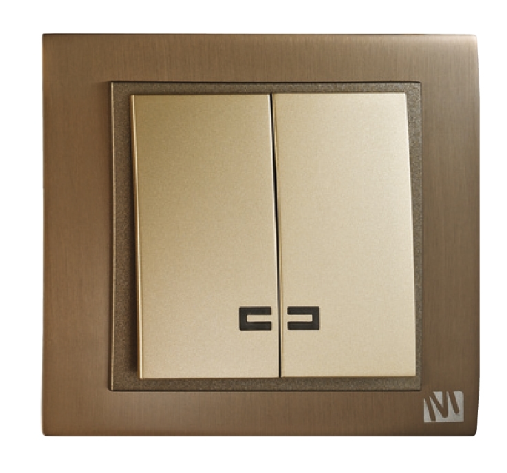Interrupteur double allumage lumineux